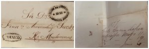 O) 1877 MEXICO, CORREOS CADEREITA  JIMENEZ OVAL CANCELLATION,  HANDSTAMPS, ENVEL