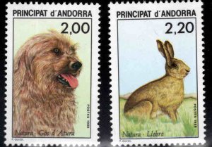 Andorre (French) Andorra Scott 367-368 MNH** Pet set