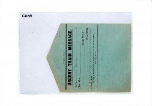 GB RAILWAY *Urgent Train Message* Unused Envelope Letter-Sheet c1941 Cover CZ93 