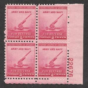 #900  2c Army and Navy for Defense