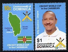 DOMINICA - 2007 - Cricket World Cup - Perf 2v Set - Mint Never Hinged