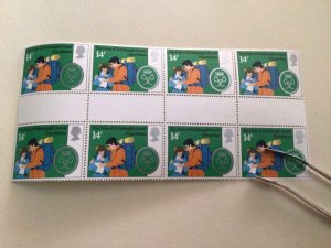 Great Britain Duke Edinburgh award gutter block mint never hinged stamps A9626