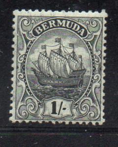 Bermuda Sc 48a 1925 1/ black on olive Caravel stamp mint