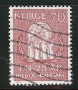 Norway Scott 560 Used  1970 stamp