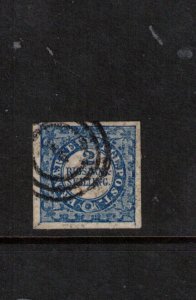 Denmark #1 Extra Fine Used & Rare