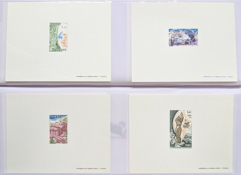 France Stamps Collection Lot of 80 Deluxe Sheets in Two Books SUPER CLEAN!