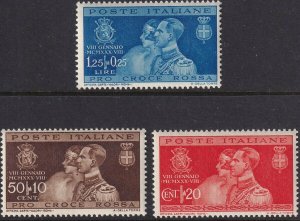 Sc# 239 / 241 Italy 1930 Royal Wedding complete set MNH CV $22.00 Stk #2