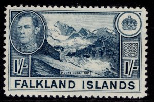 FALKLAND ISLANDS GVI SG158a, 1s dull greenish blue, M MINT. Cat £60.