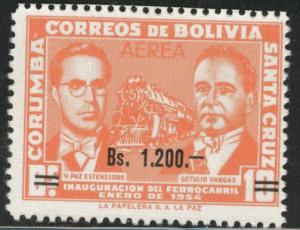 Bolivia Scott C227 MH* 1960 Airmail overprint 