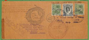 ZA1505 - TOGA - POSTAL HISTORY - OVERSIZED Cover to JAMAICA - TIN CAN MAIL 1939