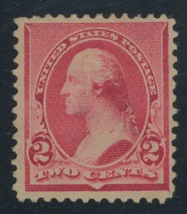 USA 220 - 2 cent Small Banknote - F/VF Mint OG hinged - tiny thin spot