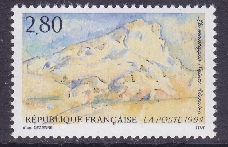 France 2430 MNH 1994 Mount St. Victoire by Paul Cezanne Issue Very Fine