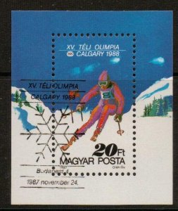 HUNGARY SGMS3808 1987 WINTER OLYMPIC GAMES FINE USED