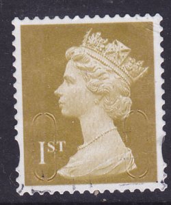 G. Britain 1993 QE II (Machins) 1st Gold used