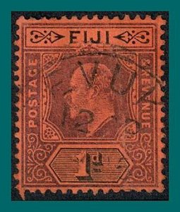 Fiji 1904 King Edward VII, 1d used  #71,SG116
