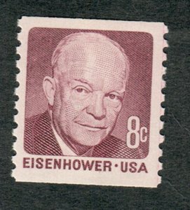 1402 Eisenhower MNH coil single