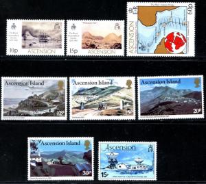 ASCENSION Sc#177-8//273a 1973-81 Twelve Complete Sets Mint OG NH and LH