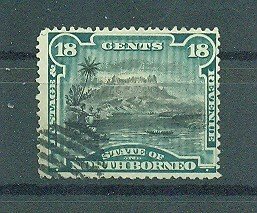 North Borneo sc# 66 used cat value $2.00