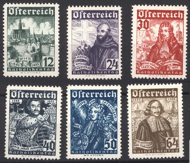 Austria 1933 B112-17 MNH