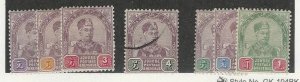 Malaya - Johore, Postage Stamp, #18-24 Mint Hinged (21 Used), 1891-94
