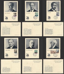 SE)1959 SAN MARINO, 6 MAXIMUM CARDS COMMITTEE OF ORGANIZERS OF THE 18TH OLYMPIC