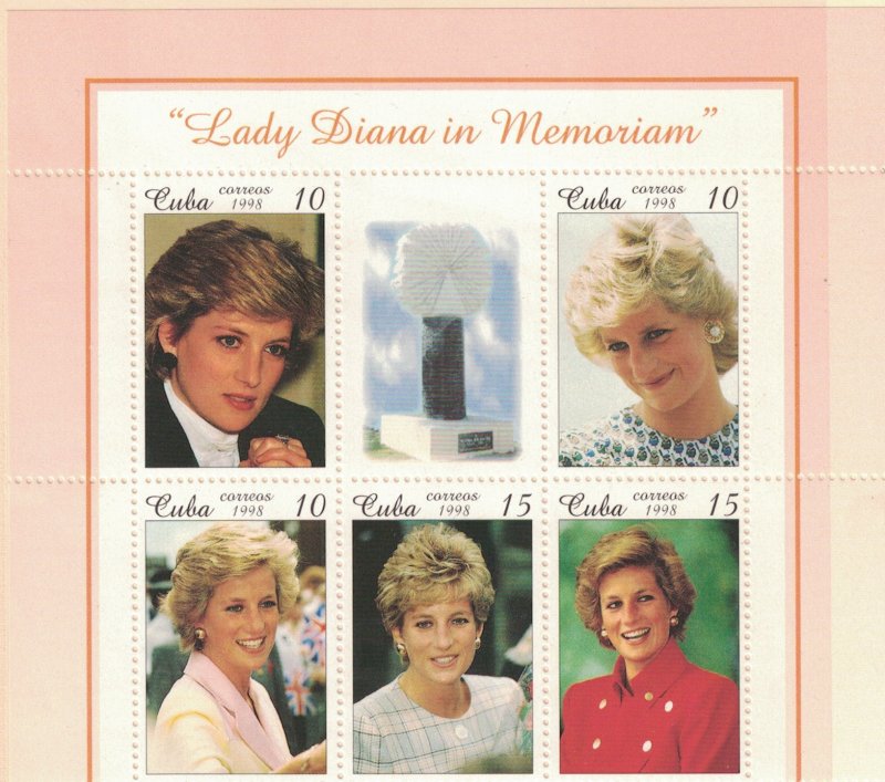 CUBA Scott #3937  1998 Diana, Princess of Wales,1961-97, MNH  Scv $ 12.50