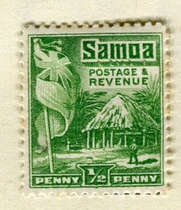 SAMOA; 1921 early pictorial issue fine Mint hinged 1/2d. value