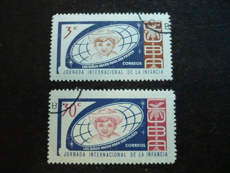 Stamps - Cuba - Scott# 789-790 - Used Set of 2 Stamps