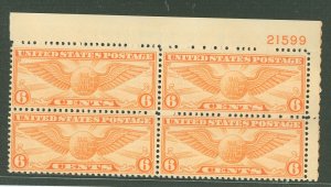 United States #C19 Mint (NH) Plate Block