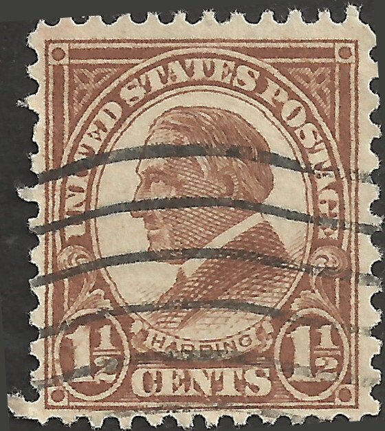 # 633 Used Yellow Brown Warren G. Harding