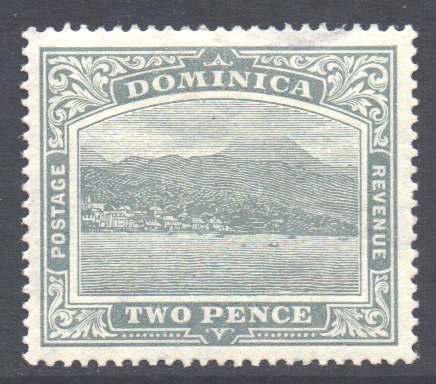 Dominica Scott 52 - SG49, 1908 Roseau 2d MH*