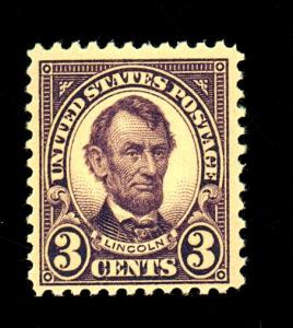 U.S. #555 MINT F-VF LH  