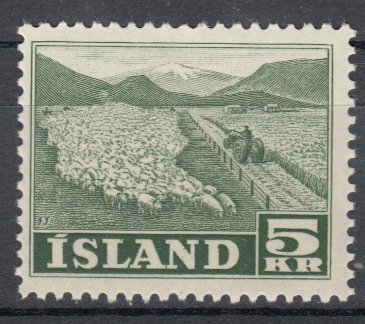 WS-A793 ICELAND - Mnh, 5K. Dark Green Sc. 26