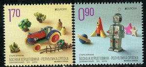 BOSNIA SERBIA(325) - Europa Cept - Old Toys - MNH Set - 2015