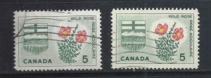 CANADA # 426var USED VF REGISTRATION ERROR/DETACHED FLOWER BS18282