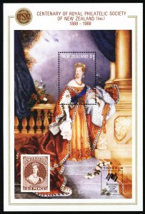 Centenary Philatelic Society Exhibition Miniature Sheet with Sydpex 88 O/P MNH