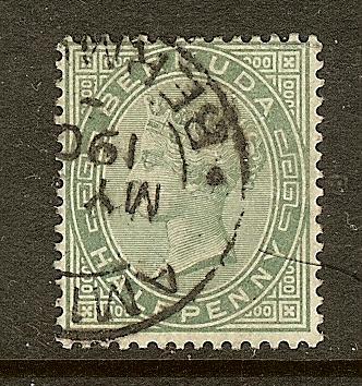 Bermuda, Scott #33, 1/2p Queen Victoria, Used