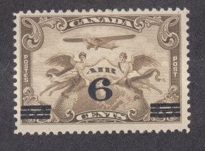 Canada Sc C3 MLH. 1932 6c black surcharge on 5c Air Post, fresh, bright, F-VF