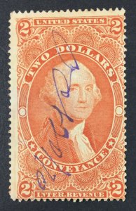 MOMEN: US STAMPS #R81d SILK PAPER USED REVENUE LOT #48112