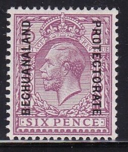 Album Treasures Bechuanaland Scott # 103  6p  George V Overprint Mint Hinged