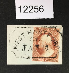 MOMEN: US STAMPS # 11 WEST HARTFORD USED LOT #12256