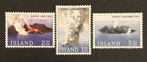 Iceland 1965 #372-74  MNH, CV $2.70