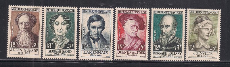 FRANCE SC# B312-17   VF/MOG  1957
