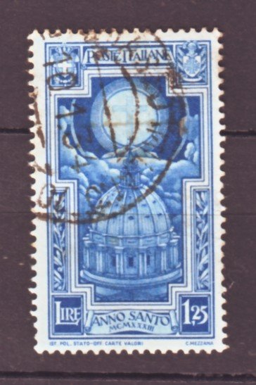 J22574 Jlstamps 1933 italy part of set used #313 cross