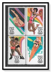 US #2082-2085 Olympics Block MNH