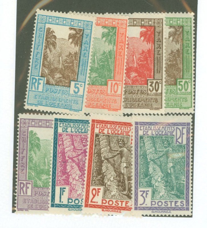 French Polynesia #J10-17 Unused Single (Complete Set)