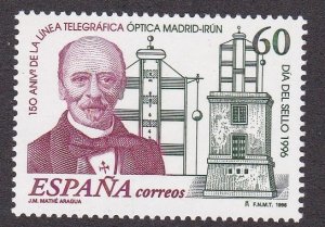 Spain # 2844, Visual Telegraph Line, NH, 1/2 Cat.