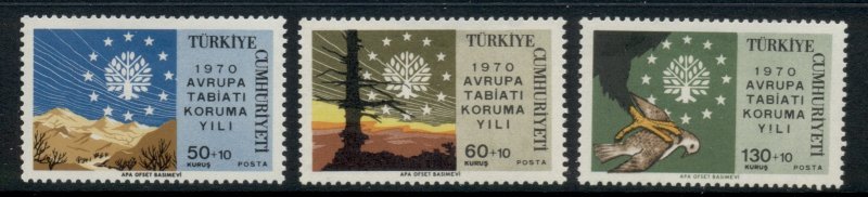 Turkey 1970 European Nature Conservation Year MUH