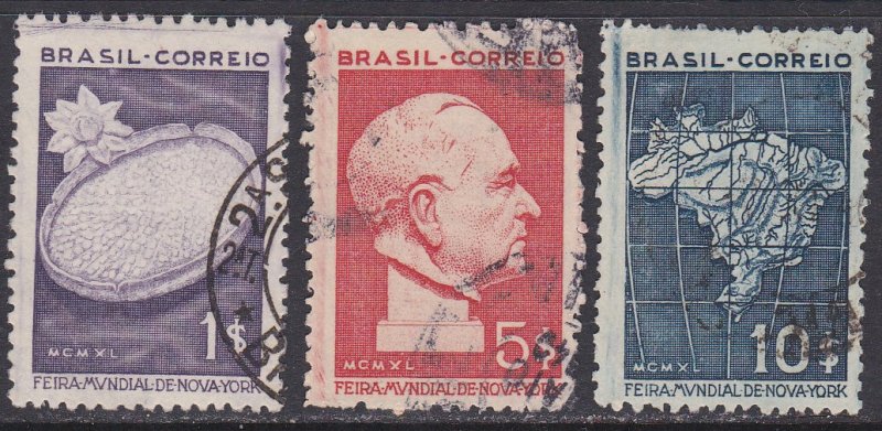 Brazil Sc #496-498 Used