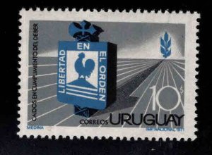 Uruguay Scott 805 MNH** Liberty and Order stamp